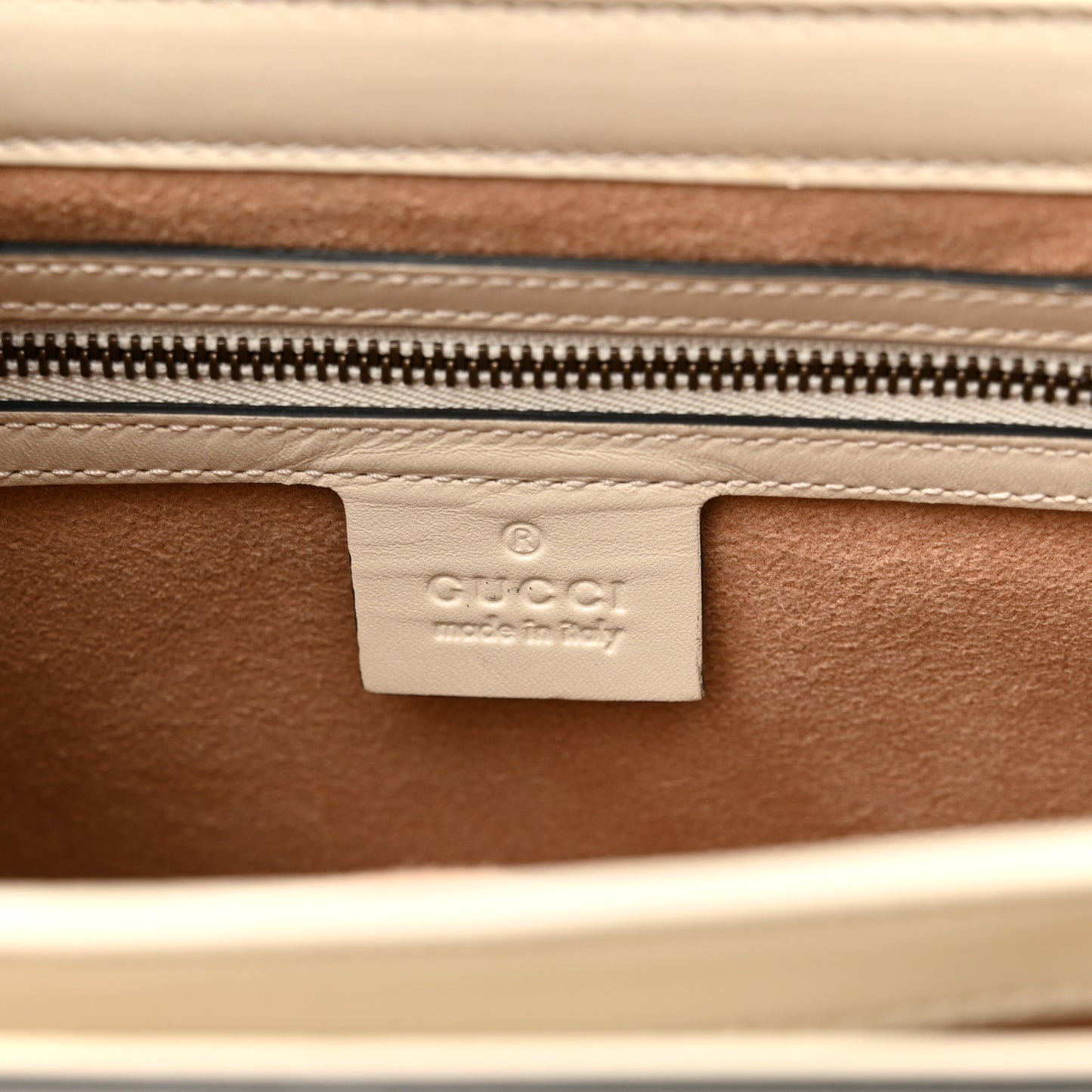 Calfskin Sylvie Web Small Queen Margaret Top Handle Bag Black White
