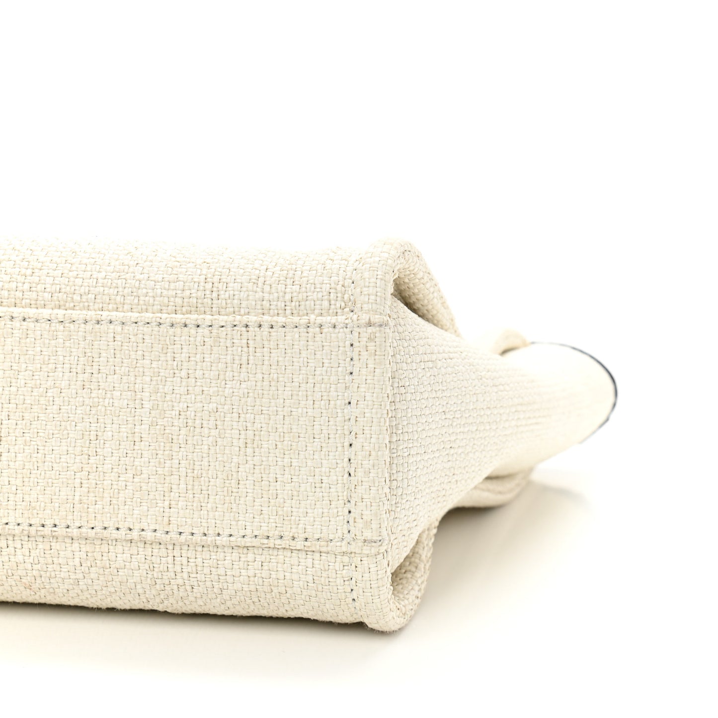 Mixed Fibers Mini Deauville Tote White