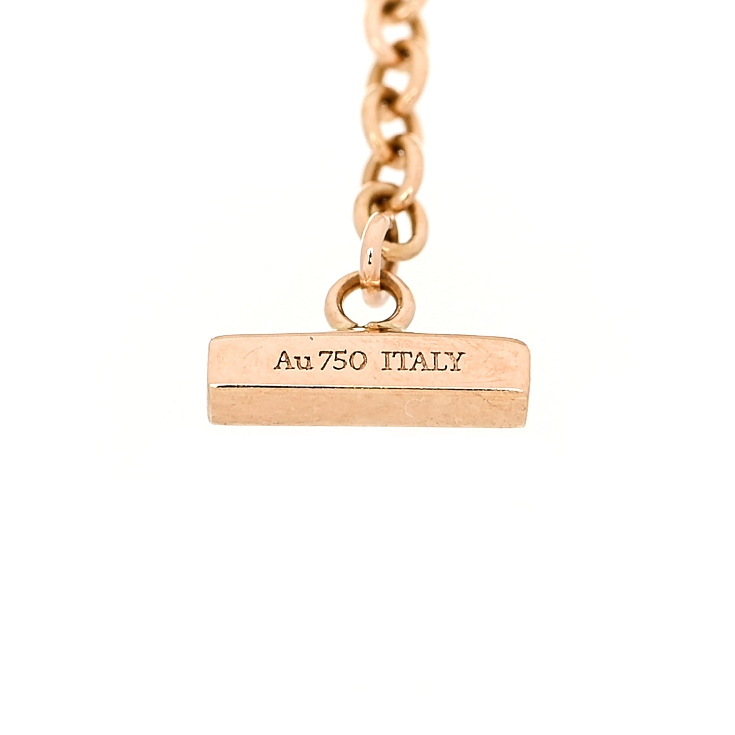 18K Rose Gold Diamond Mini T Smile Bracelet