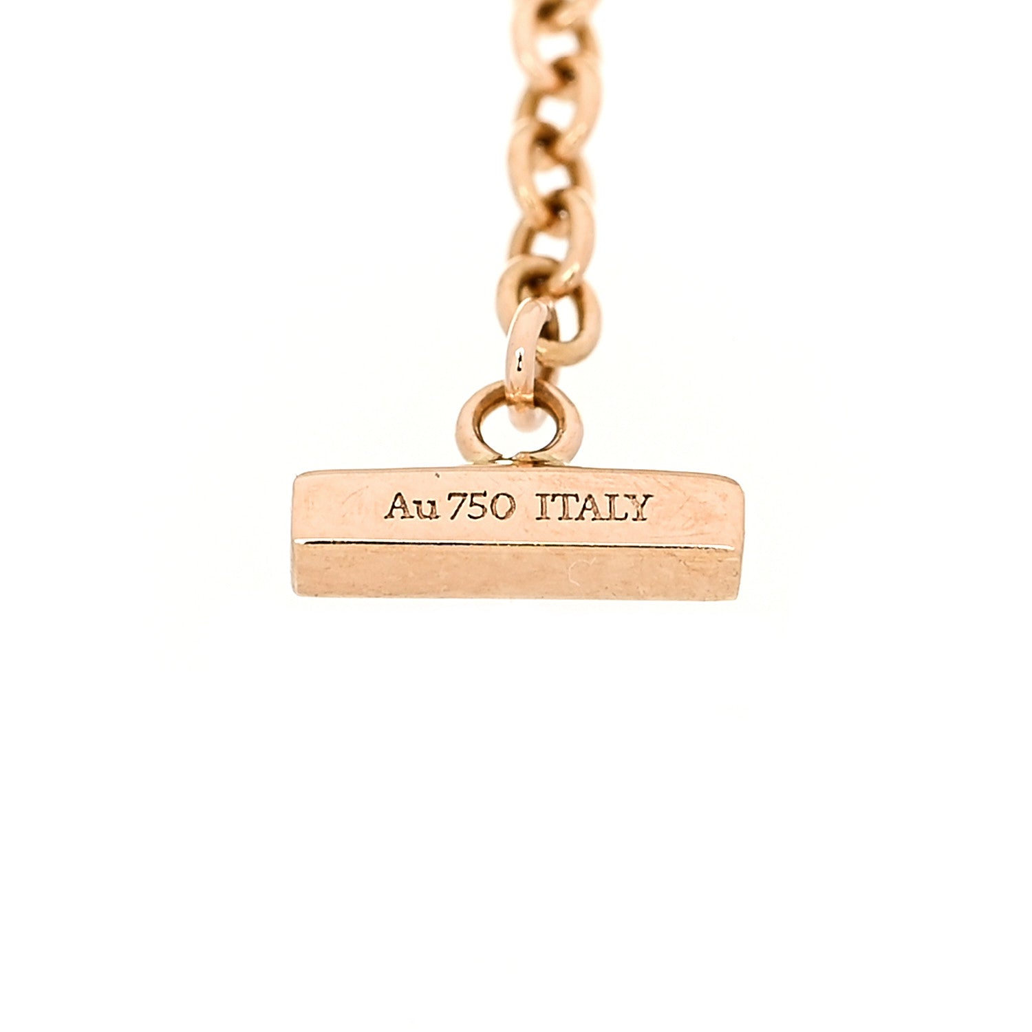 Tiffany 18K Rose Gold Diamond Mini T Smile Bracelet 5 of 7