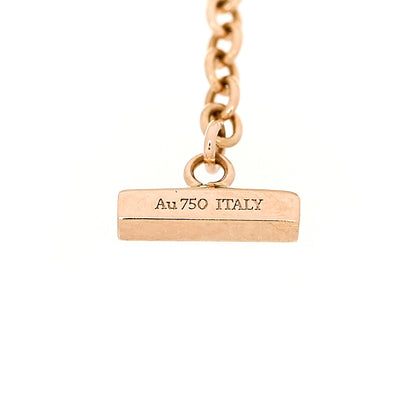 Tiffany 18K Rose Gold Diamond Mini T Smile Bracelet 5 of 7