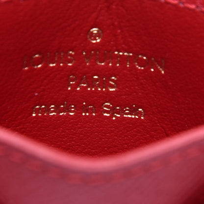 Louis Vuitton Damier Ebene Caissa Card Holder Cherry 16 of 18
