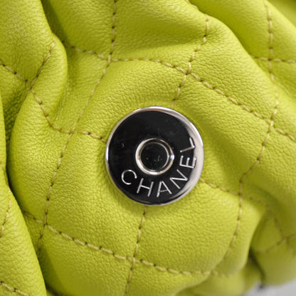 Chanel Washed Lambskin Mini Chain Around Messenger Neon Yellow 12C NEW SOLD OUT 9 of 9