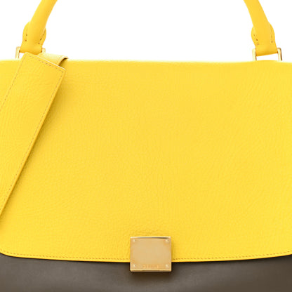 Celine Elephant Calfskin Small Tri-Color Trapeze Yellow 7 of 12