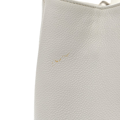 Chanel Caviar Quilted Grand Shopping Tote GST White 11 of 11
