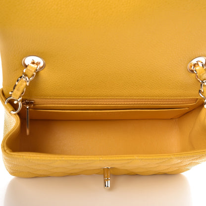 Chanel Caviar Quilted Mini Rectangular Flap Yellow 5 of 8