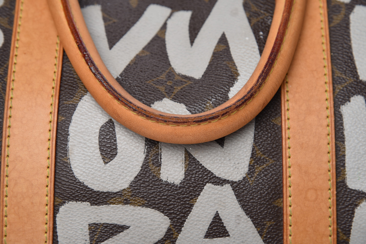 Louis Vuitton Graffiti Keepall 50 Silver 26 of 30