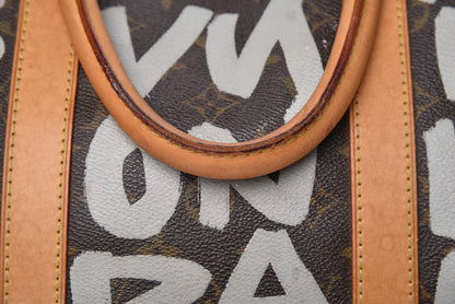Louis Vuitton Graffiti Keepall 50 Silver 26 of 30