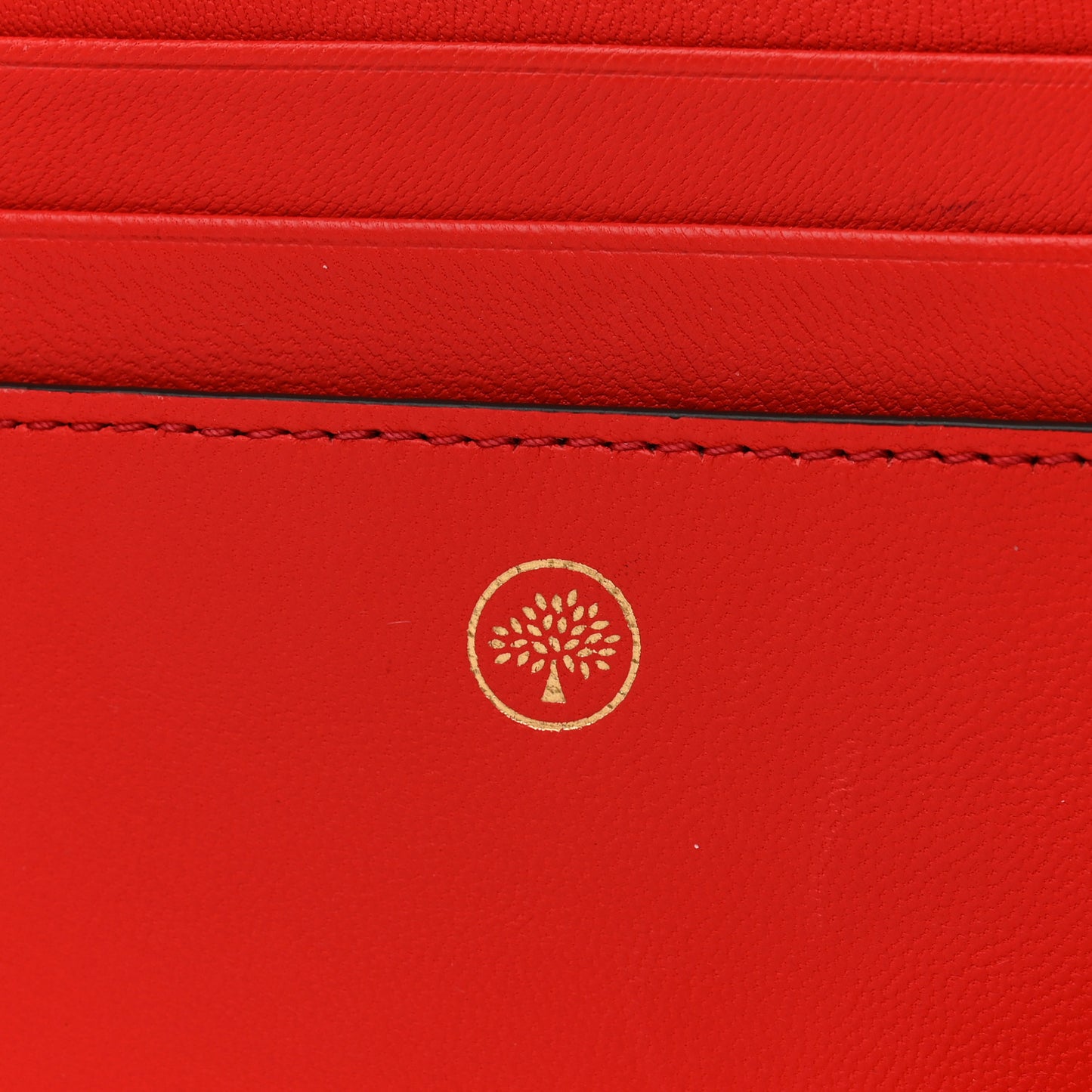 Natural Grain Calfskin Postman's Lock Agenda Red
