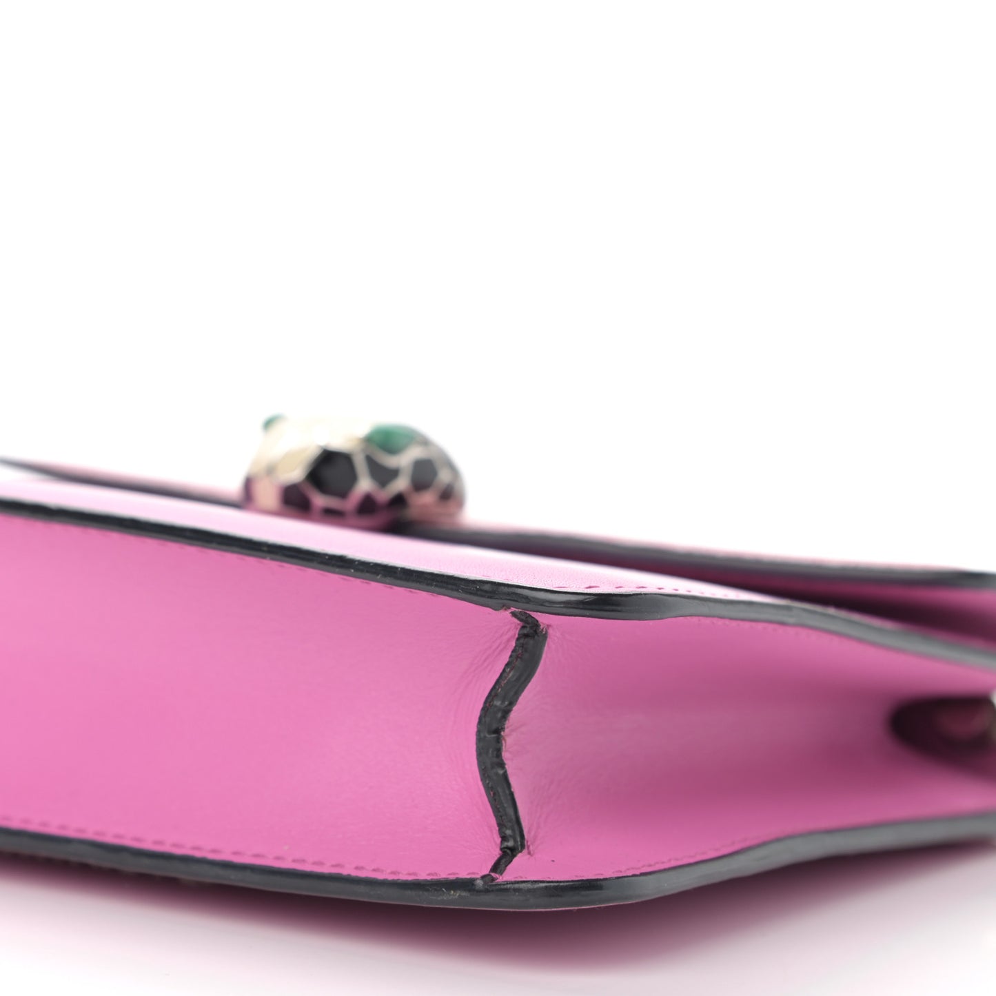 Calfskin Galuchat Serpenti Forever Crossbody Bag Pink