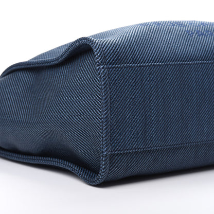 Chanel Mixed Fibers Large Deauville Tote Blue 10 of 11