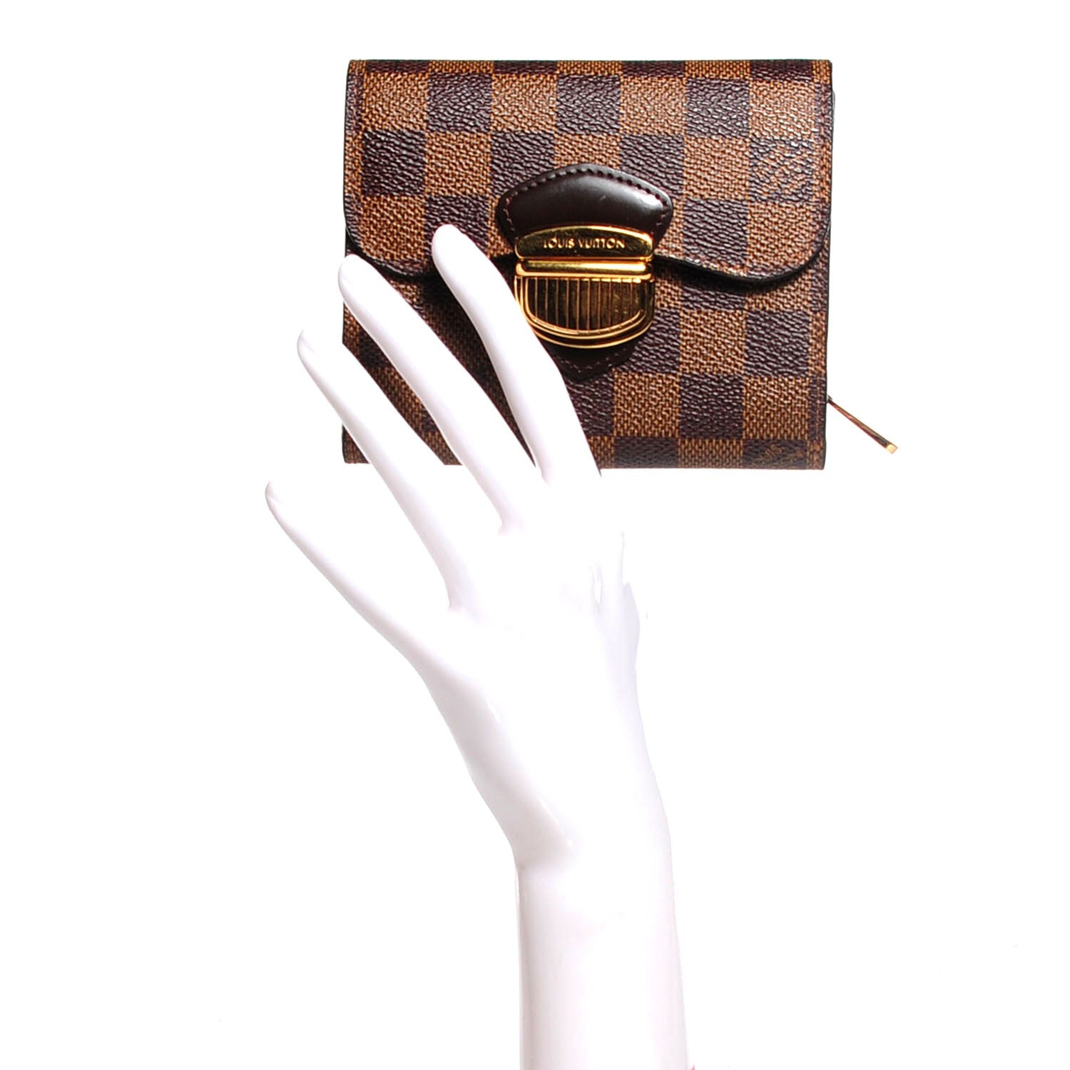 Louis Vuitton Damier Ebene Joey Wallet 2 of 7