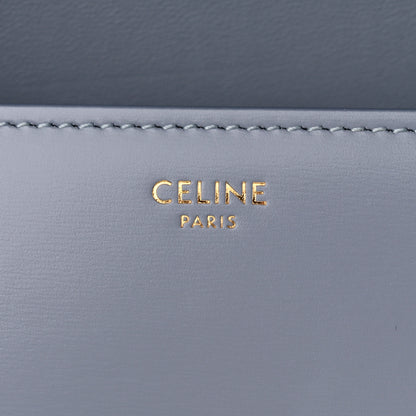 Celine Shiny Calfskin Triomphe Shoulder Bag Arctic Blue 6 of 10