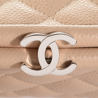 Chanel Caviar Quilted Timeless Clutch Beige Clair 9 of 9
