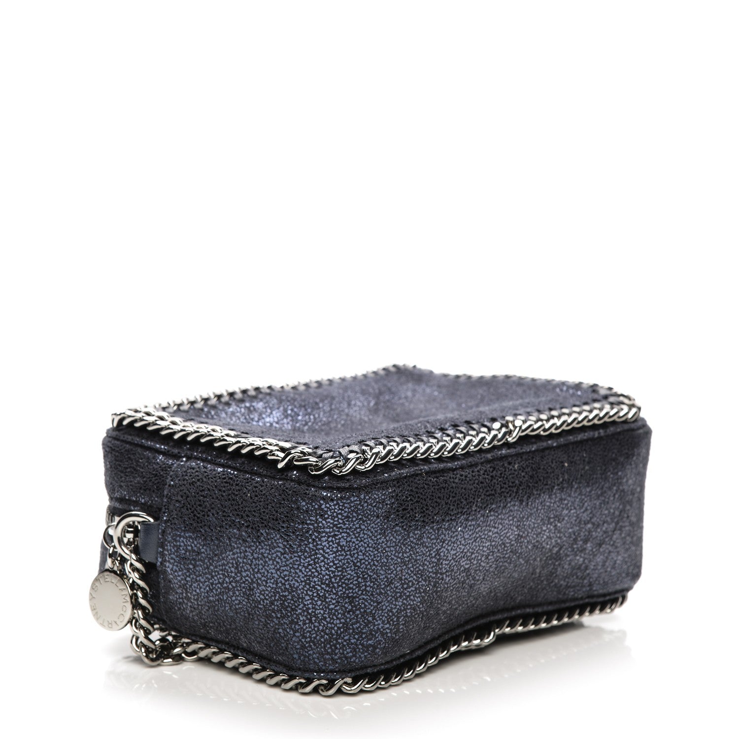 Stella McCartney Shaggy Deer Falabella Crossbody Clutch Bag Blue 4 of 6
