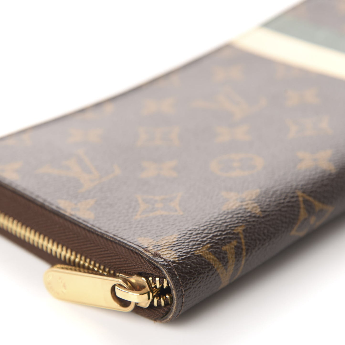 Monogram Groom Zippy Organizer Wallet Green
