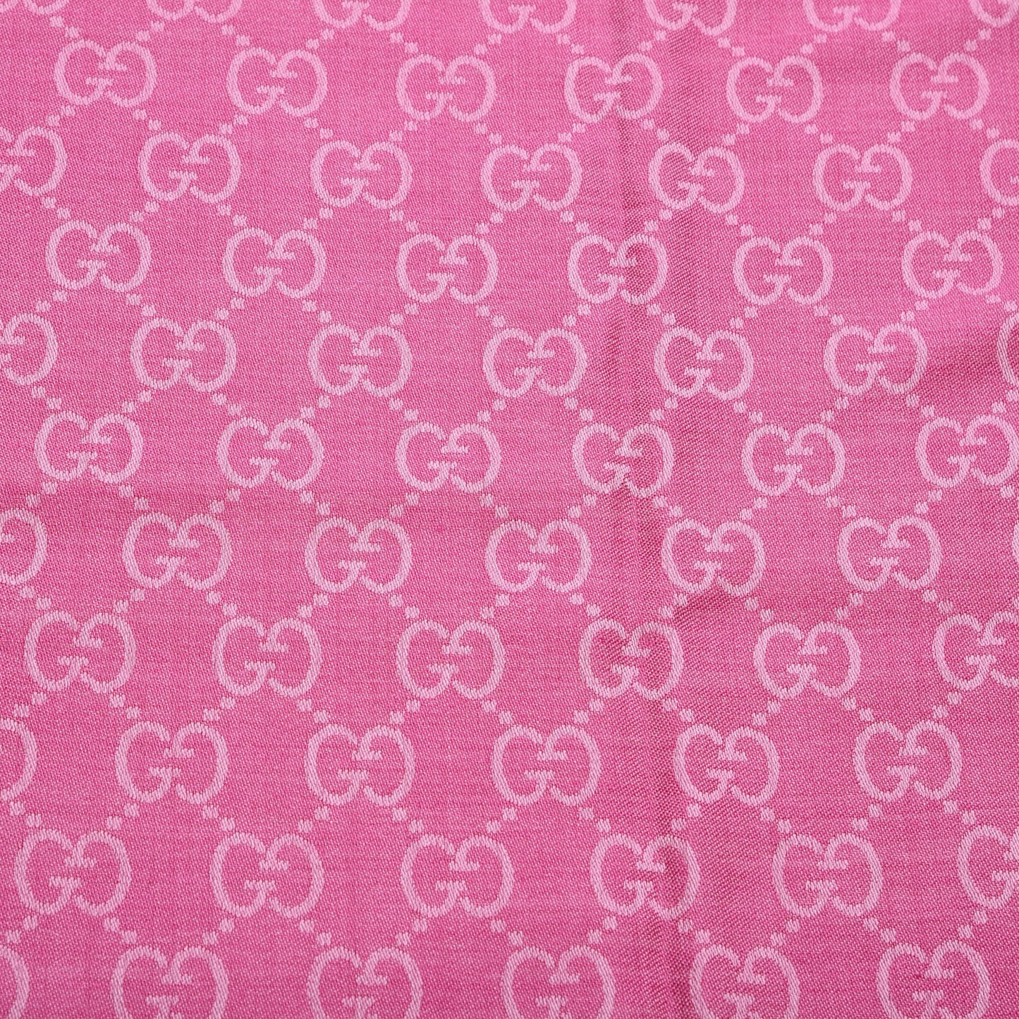 Wool Silk GG Monogram GGNat Scarf Roseate