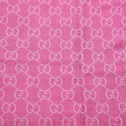 Gucci Wool Silk GG Monogram GGNat Scarf Roseate 6 of 8