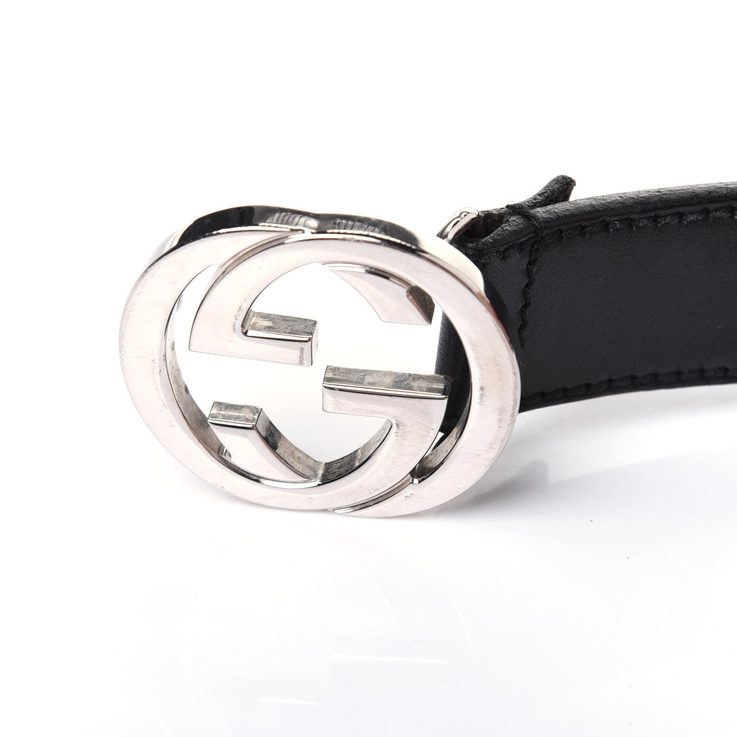 Gucci Calfskin Interlocking G Belt 85 34 Black 12 of 12
