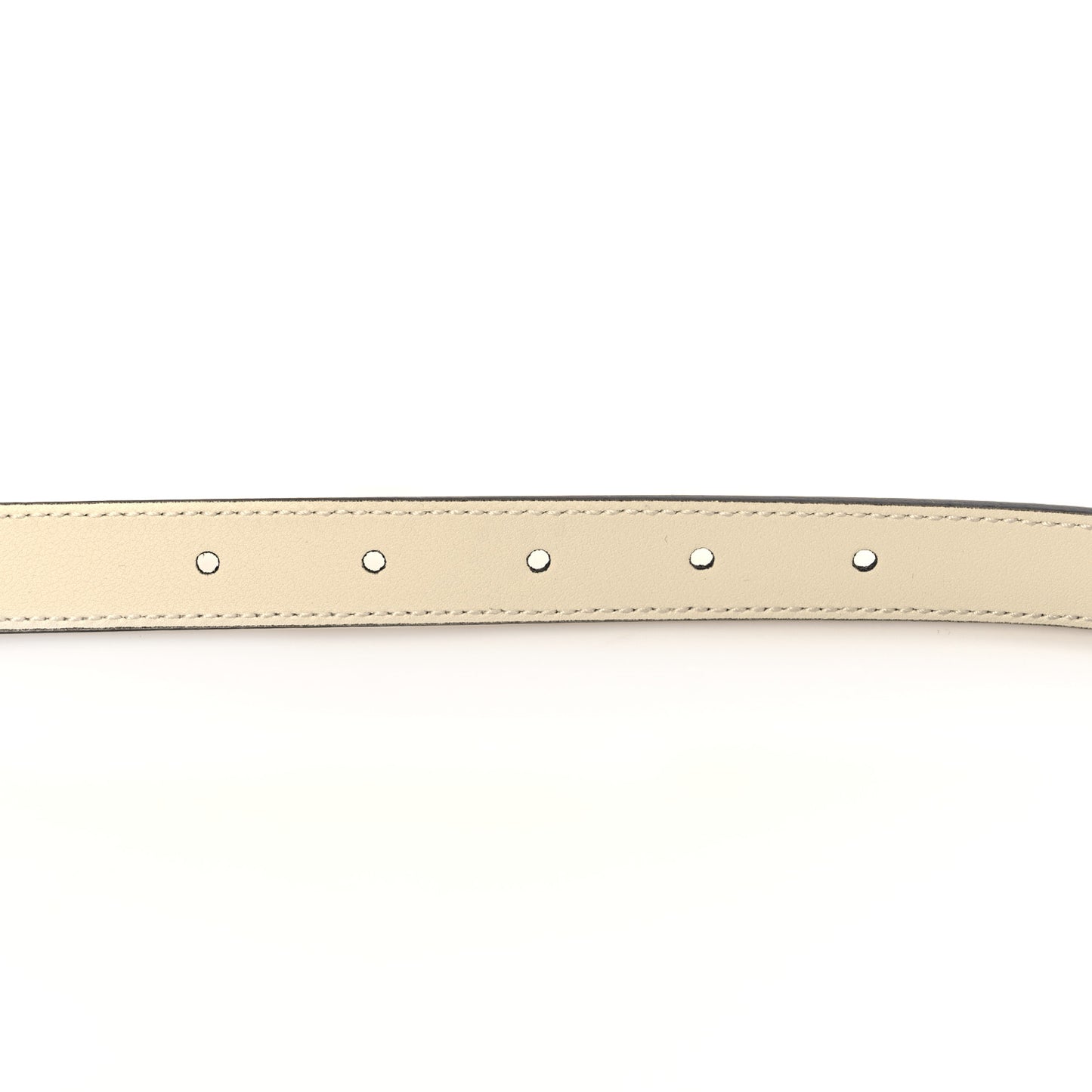 Plutone Calfskin Double G 20mm Belt 80 32 Mystic White