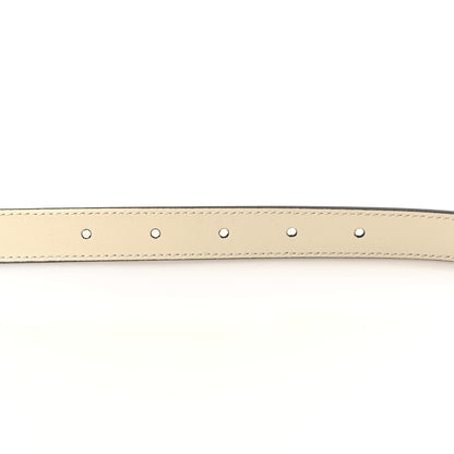 Gucci Plutone Calfskin Double G 20mm Belt 80 32 Mystic White 5 of 5