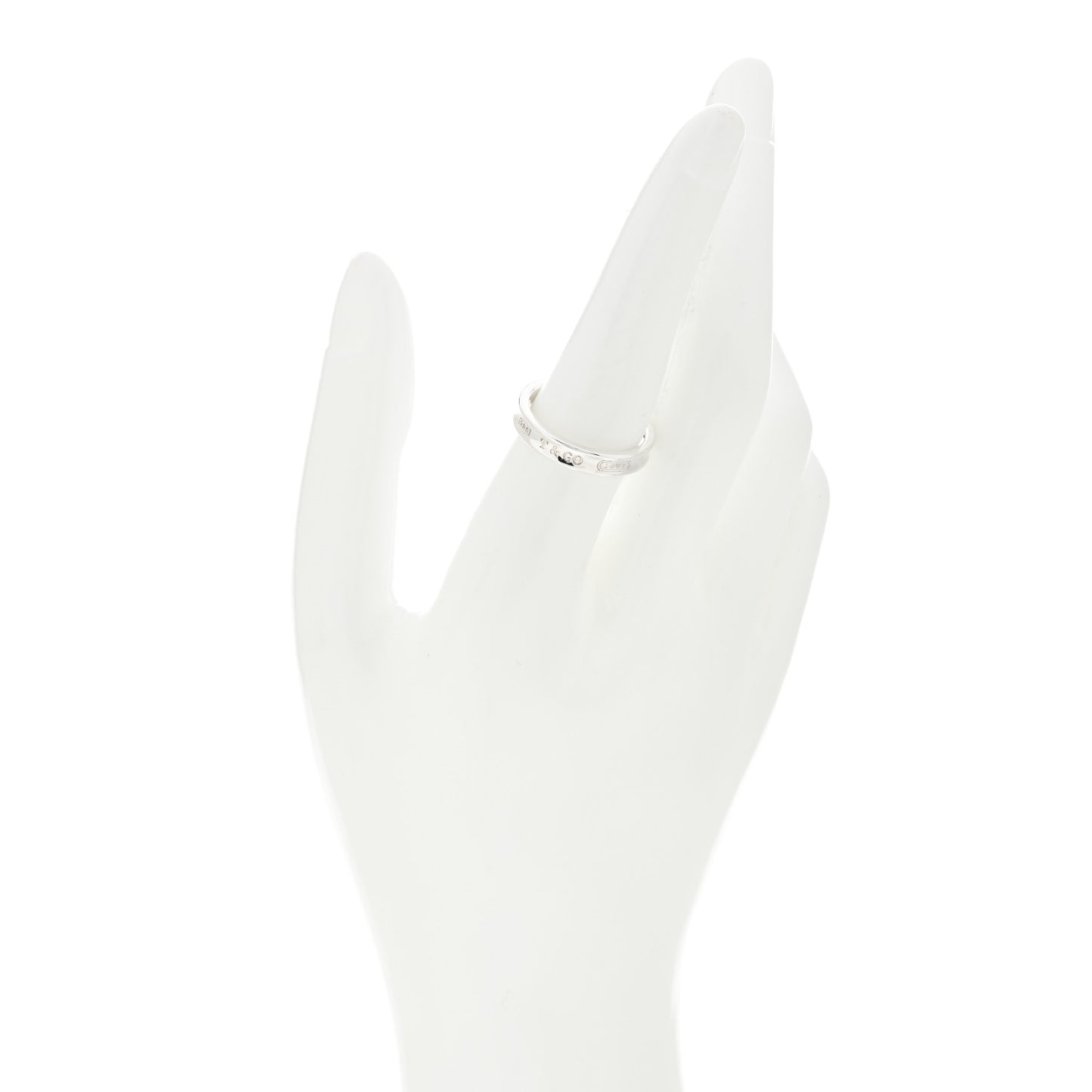Sterling Silver Narrow 1837 Band Ring 57 8