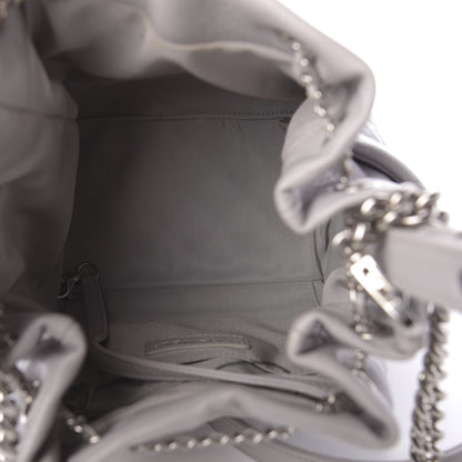 Chanel Caviar Quilted Small Chain Bucket Bag Light Gray 6 of 11