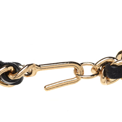 Chanel Lambskin Enamel CC Chain Belt Black Gold 4 of 5
