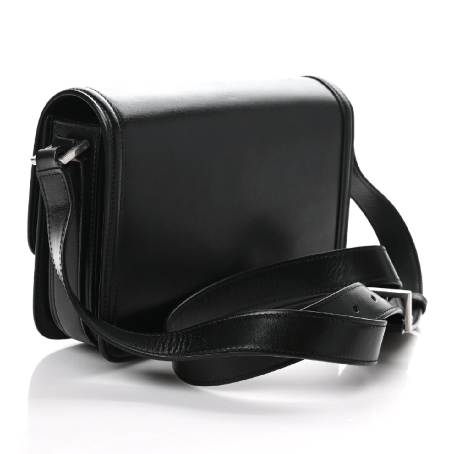Box Calfskin Monogram Medium Solferino Satchel Black