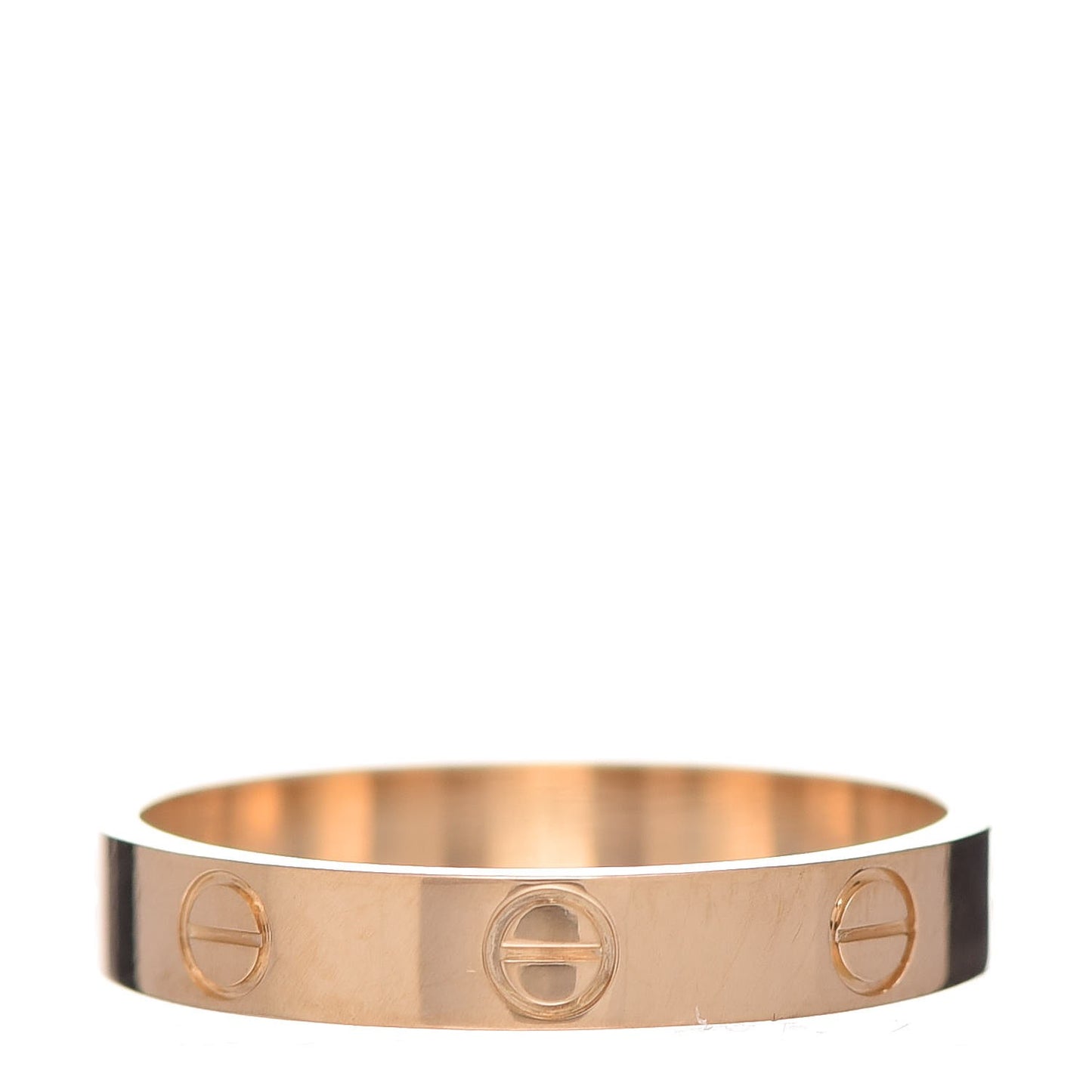 18K Yellow Gold 3.5mm LOVE Wedding Band Ring 58 8.25