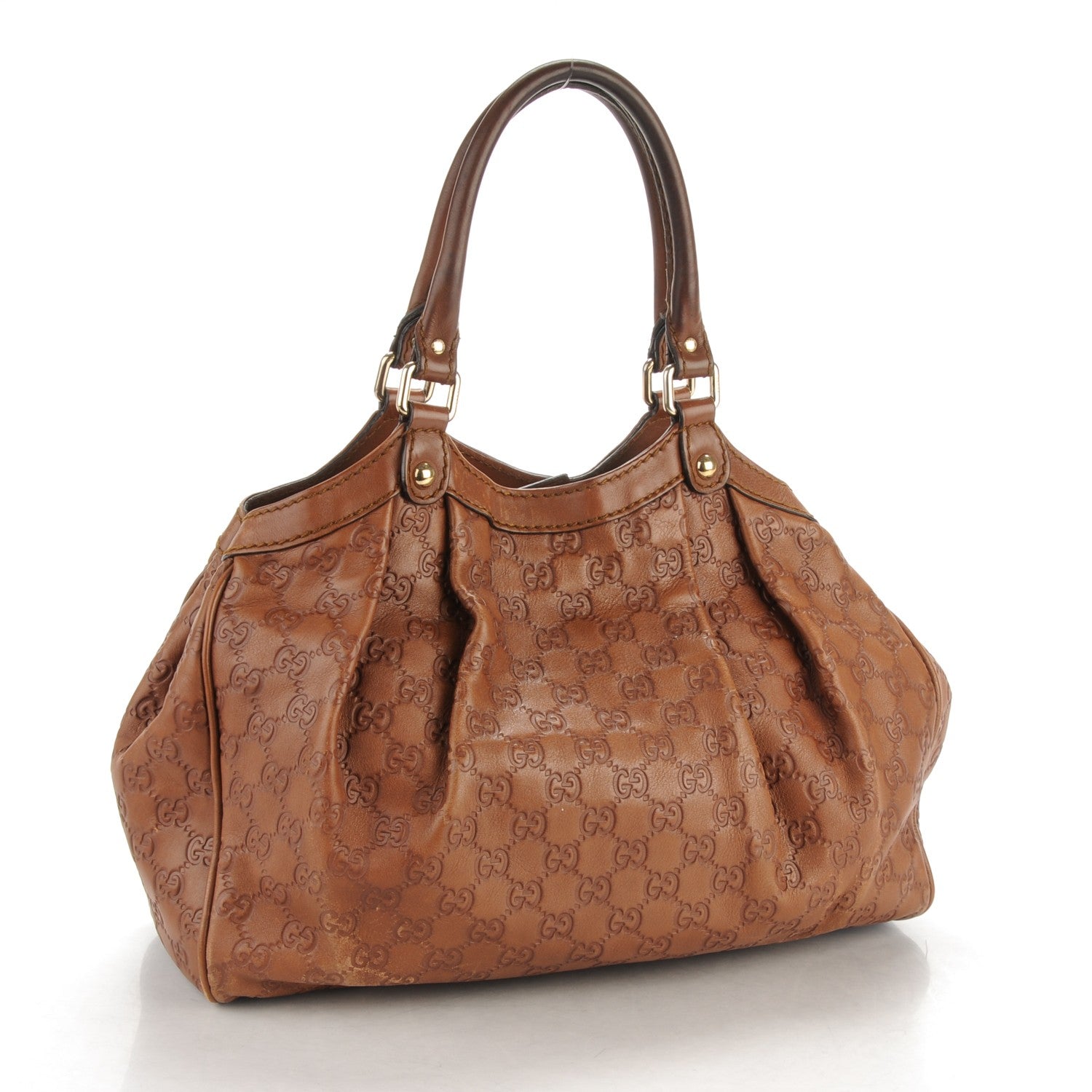 Gucci Guccissima Medium Sukey Tote Brown 3 of 14
