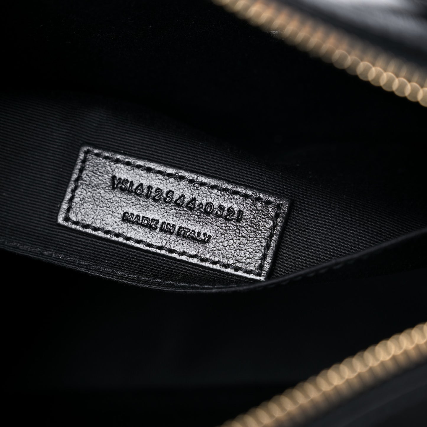 Calfskin Matelasse Monogram Lou Camera Bag Black