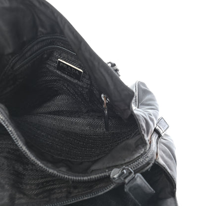 Prada Nappa Nylon Chain Tote Black 9 of 12