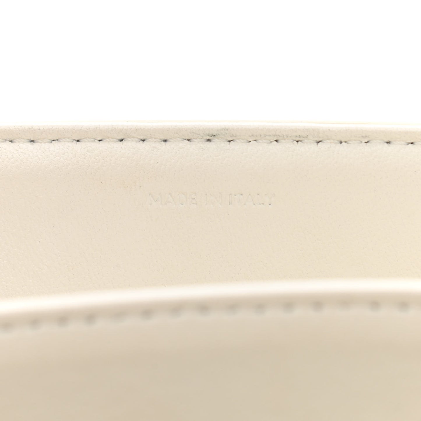 Shiny Calfskin Medium Triomphe White