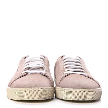 Saint Laurent Distressed Suede Mens Court Classic Sneakers 43 Rose Antique 2 of 9