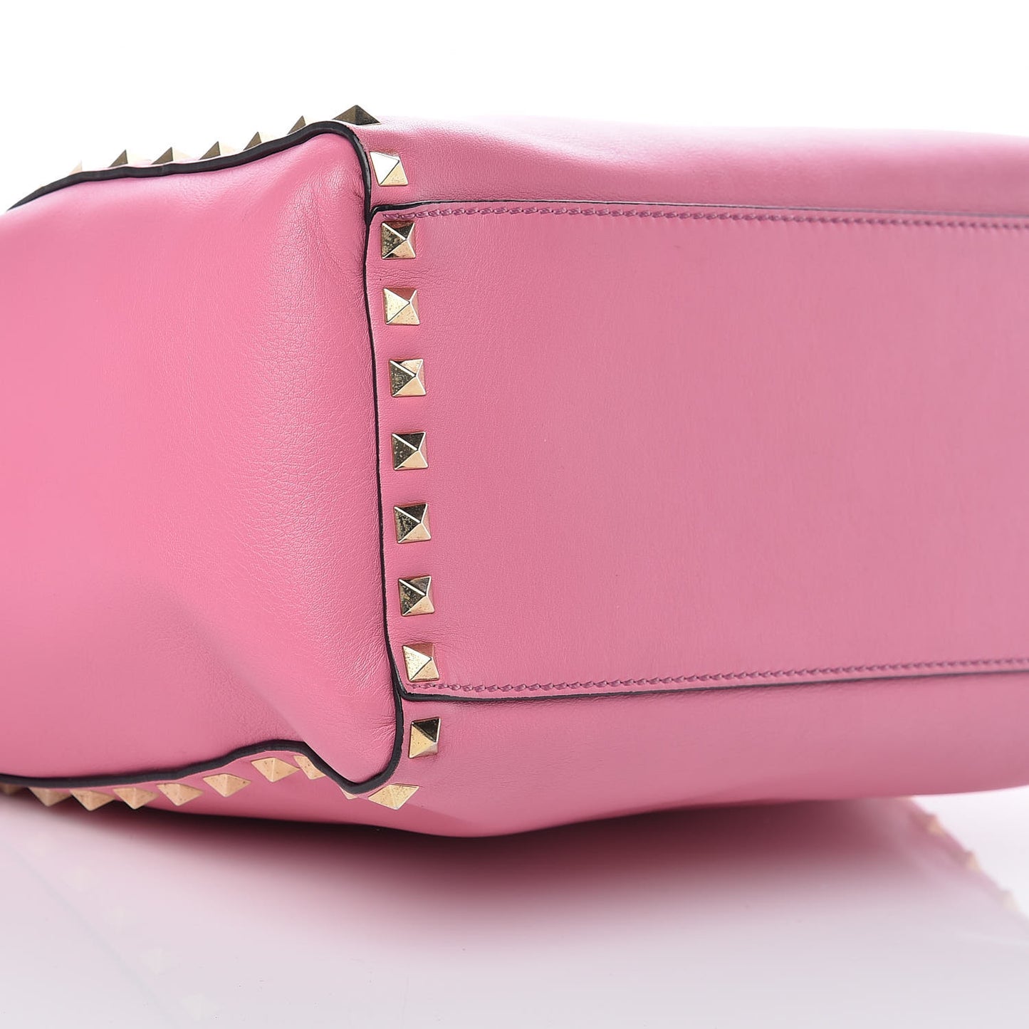Vitello Rockstud Double Handle Tote Ninphea
