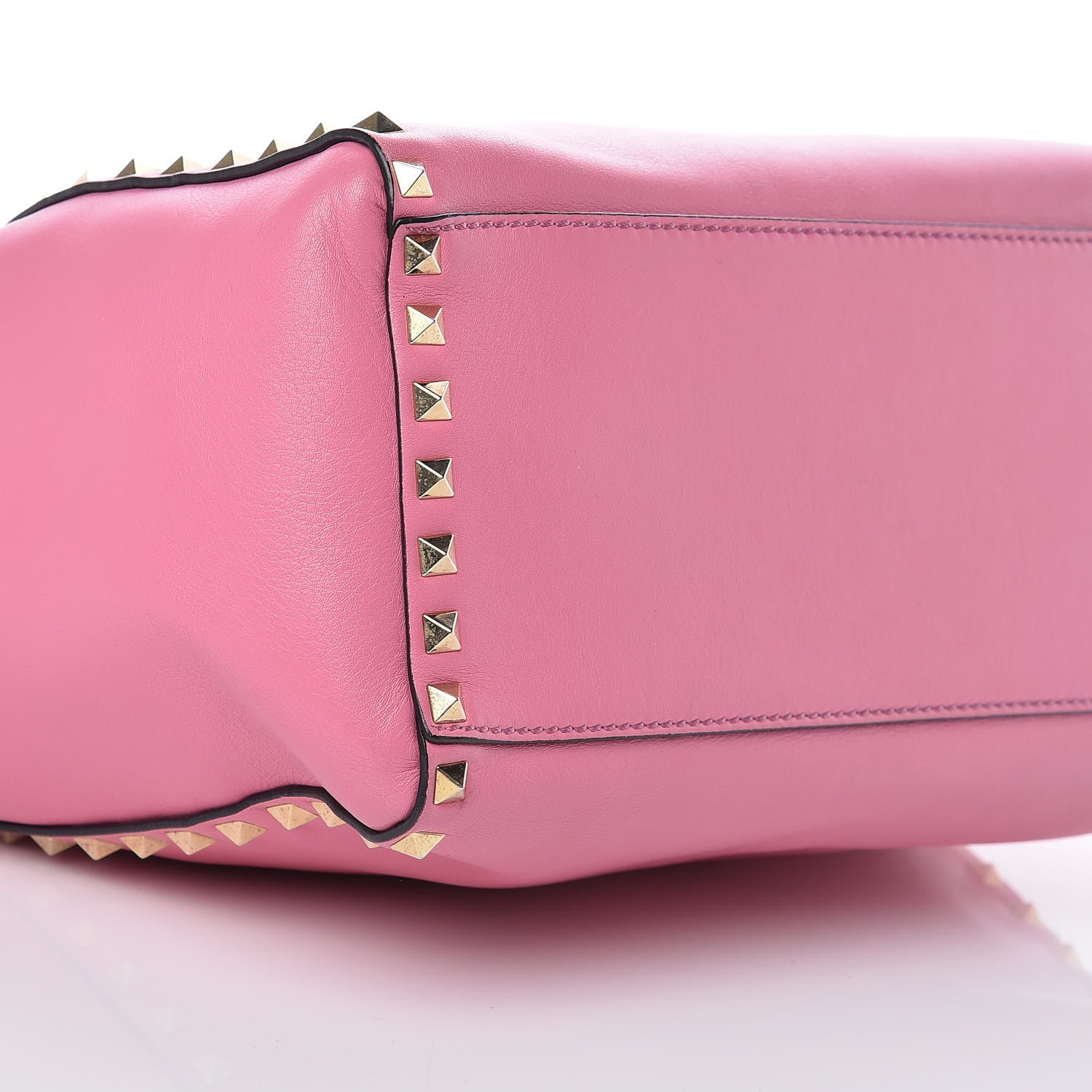 Valentino Garavani Vitello Rockstud Double Handle Tote Ninphea 11 of 13