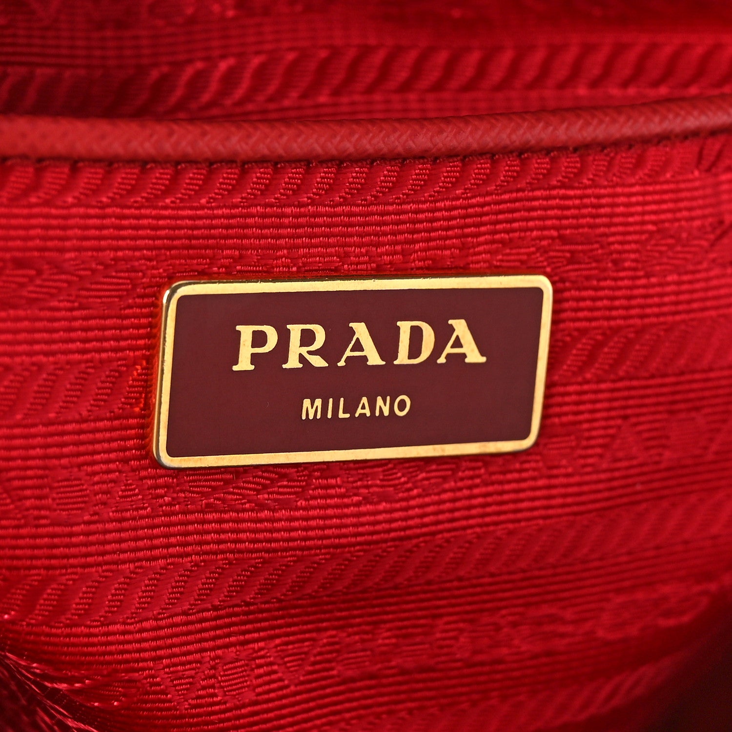 Prada Saffiano Lux Large Tote Fuoco 6 of 8
