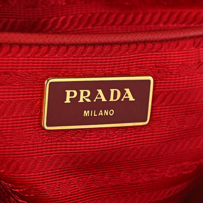 Prada Saffiano Lux Large Tote Fuoco 6 of 8