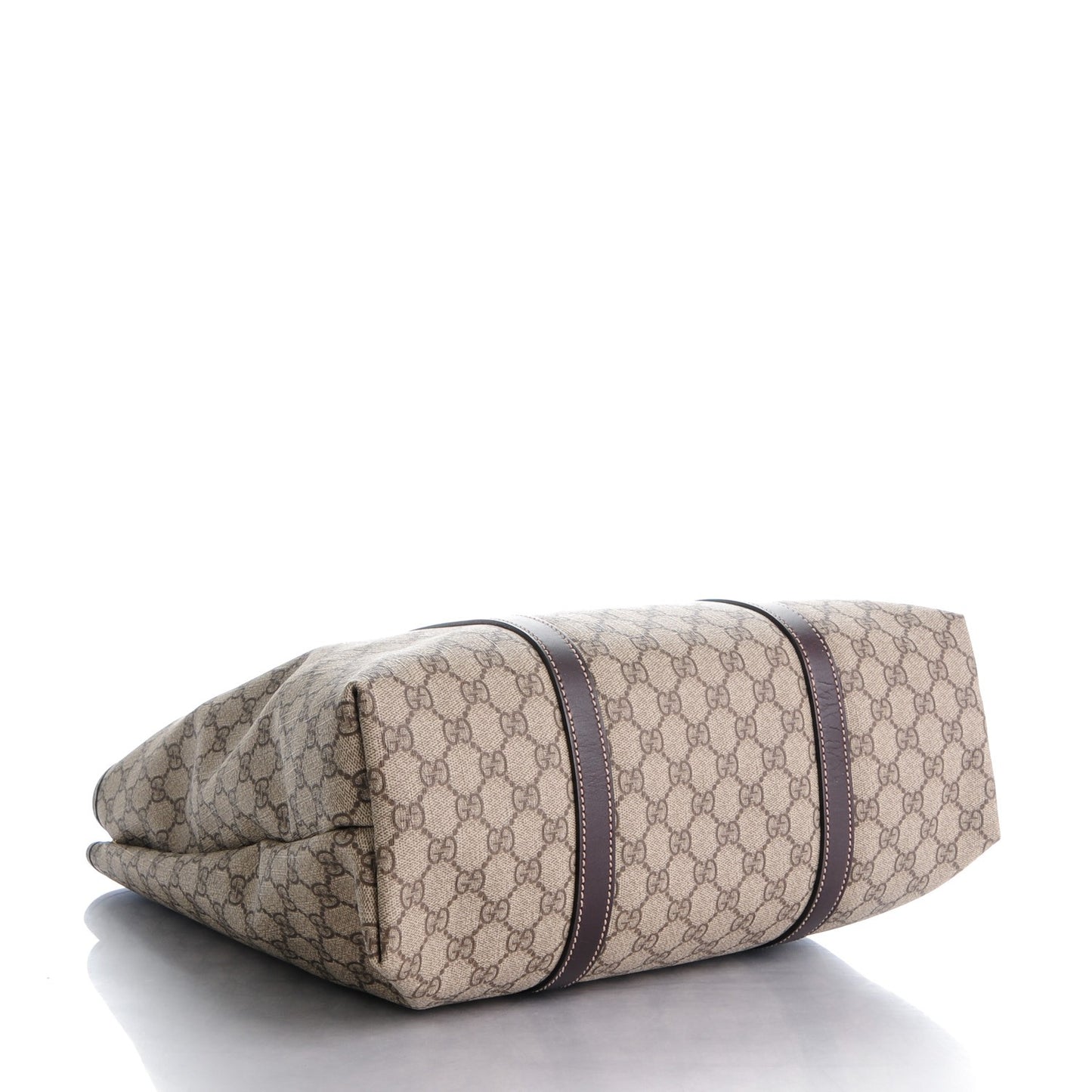 GG Plus Monogram Joy Vertical Tote Dark Brown
