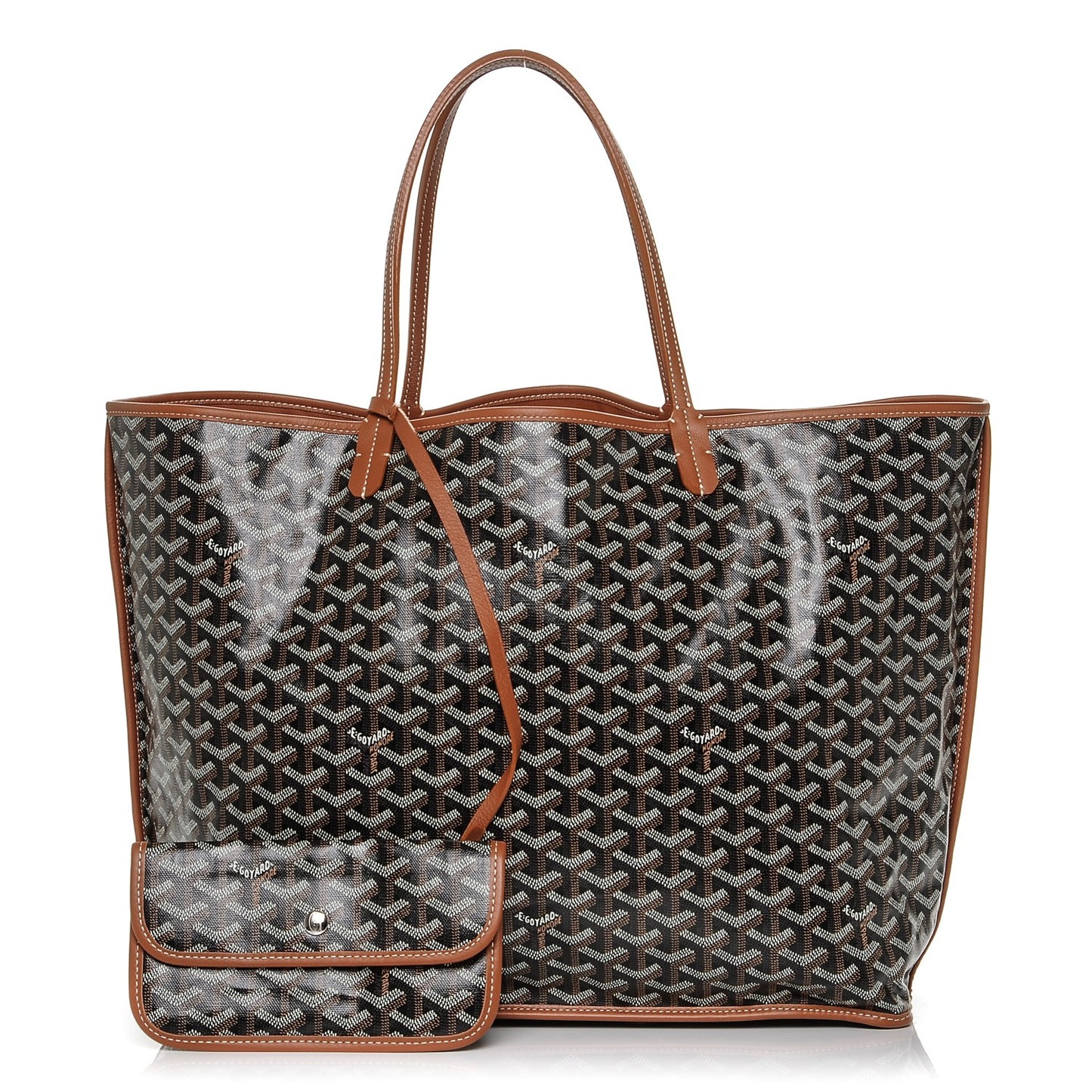 Goyardine Reversible Anjou GM Black Gold
