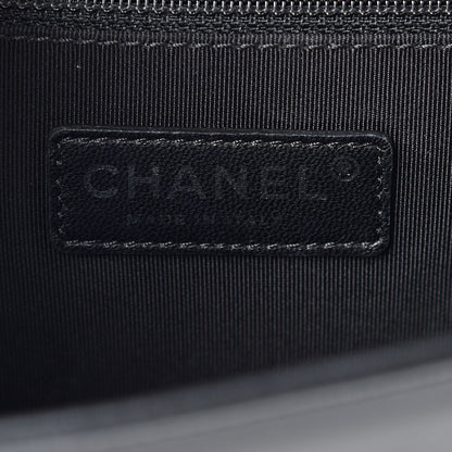 Chanel Patent Calfskin Quilted New Medium Plexiglass Boy Flap Black 6 of 11