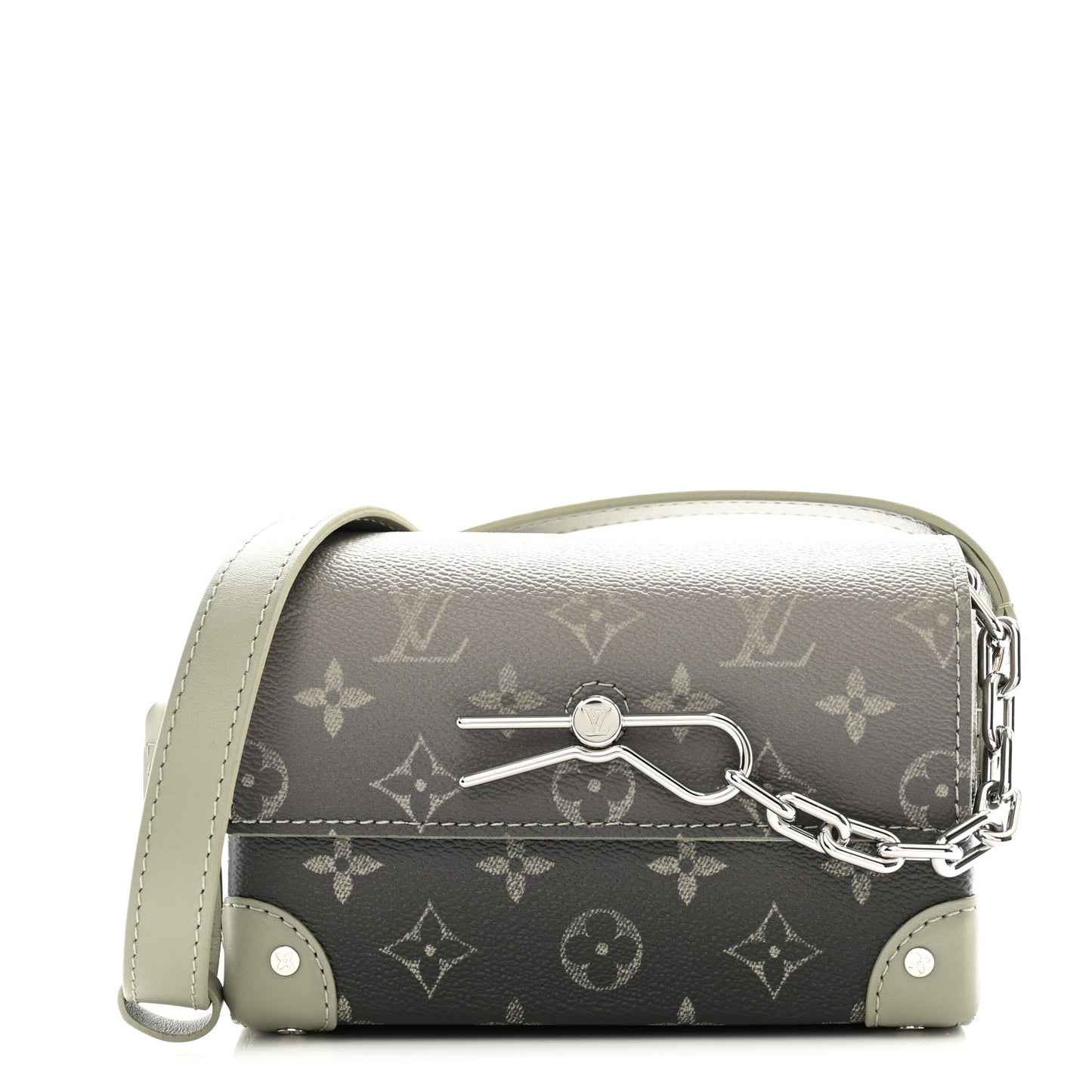 Monogram Gradient Steamer Wearable Wallet Khaki Green
