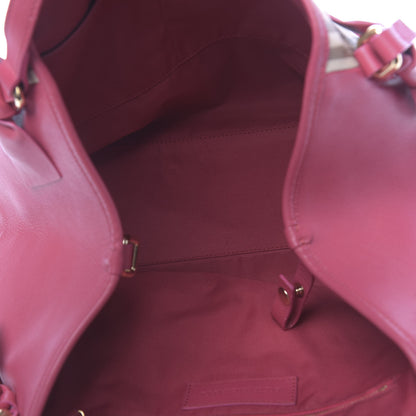 Burberry Haymarket Check Bow Canterbury Tote Pink 5 of 12