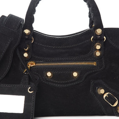 Balenciaga Baby Daim Suede Giant 12 Gold Hardware Mini City Black 9 of 9
