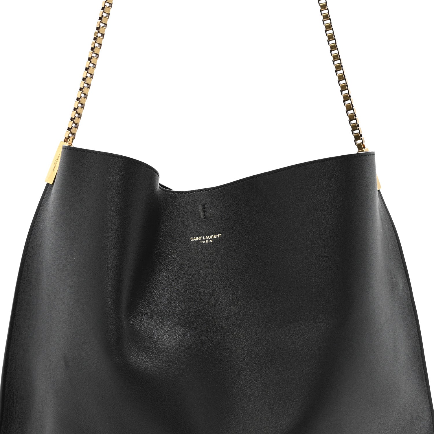 Saint Laurent Calfskin Medium Suzanne Hobo Black 9 of 12