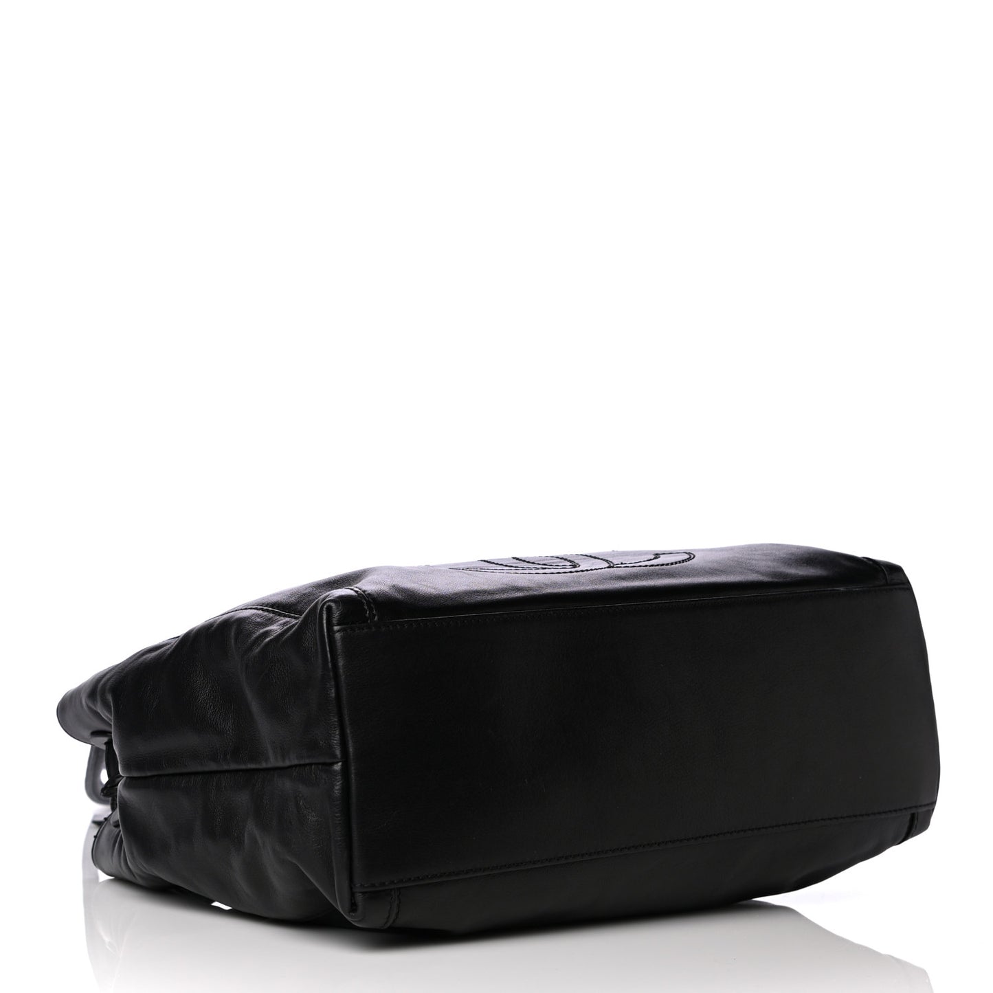 Lambskin CC Tassel Shoulder Bag Black