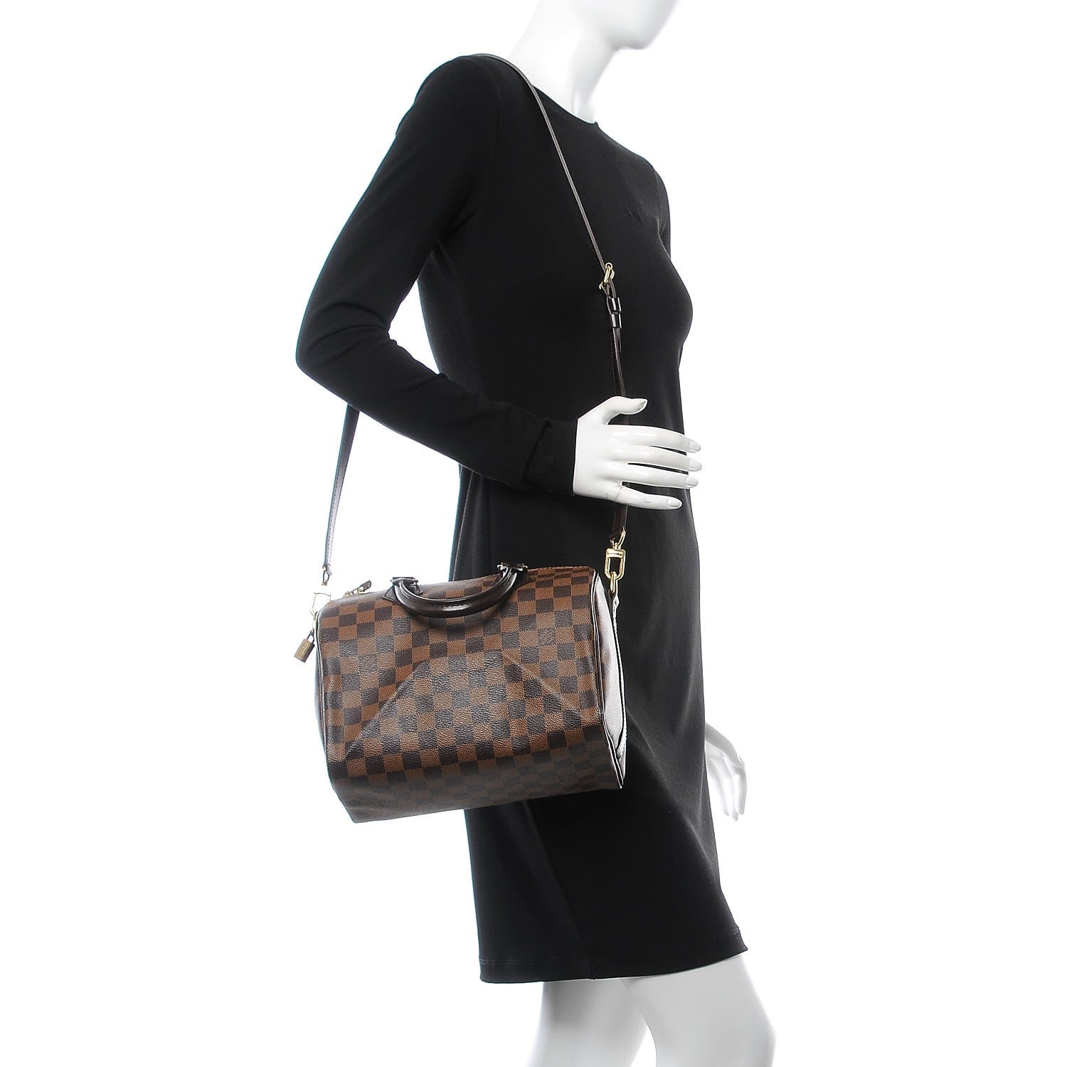 Louis Vuitton Damier Ebene Speedy Bandouliere 25 3 of 8
