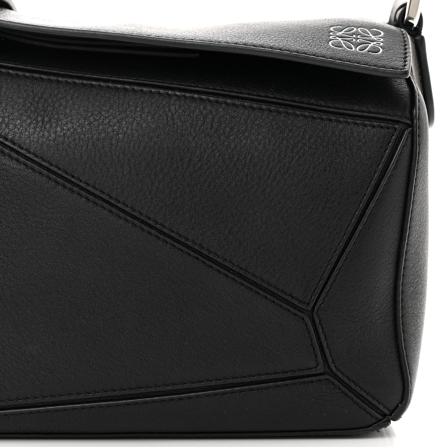 Loewe Calfskin Small Puzzle Bag Black 8 of 11