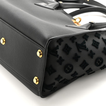 Louis Vuitton Calfskin Monogram Tufting On My Side Black 10 of 10